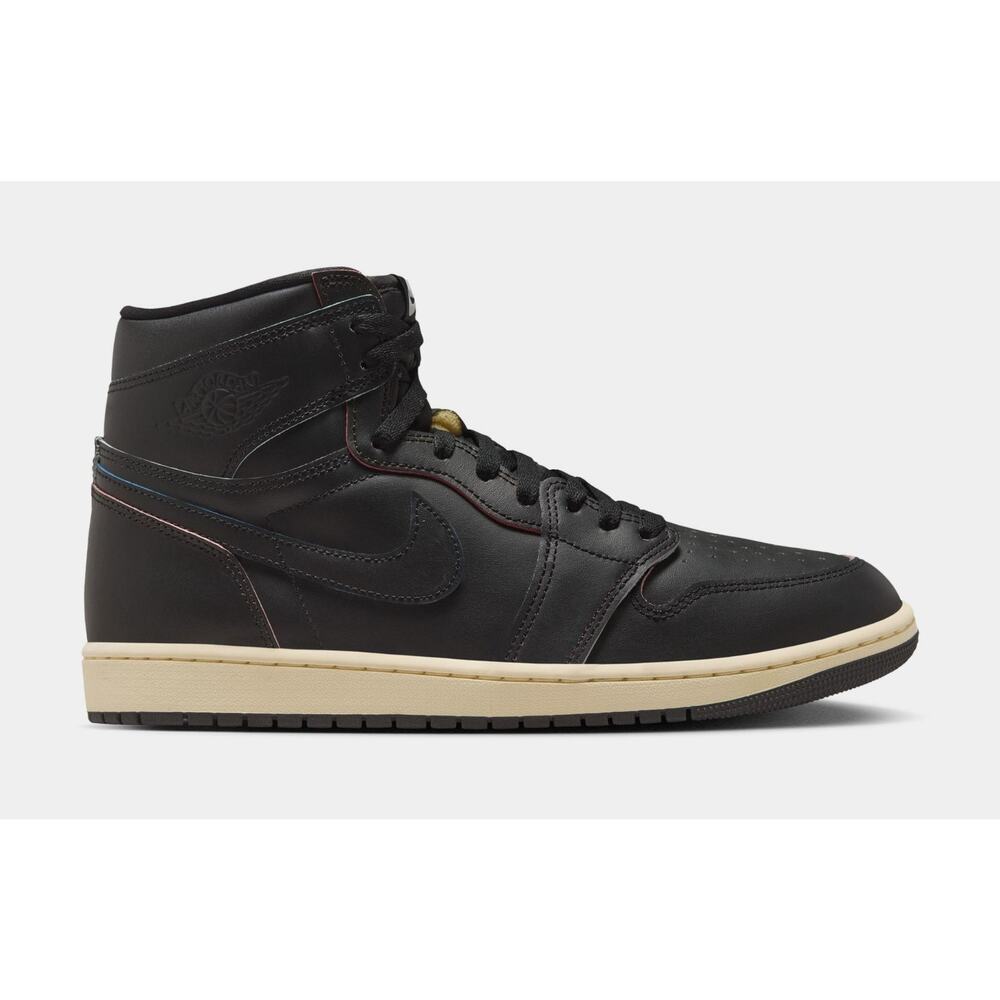 Nike Air Jordan 1 Retro High OG Black and Muslin Shoes Men's Size US 9
